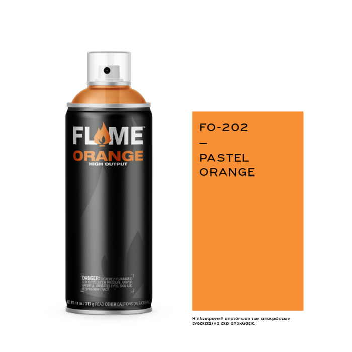 Spray Flame Orange 400ml, Pastel Orange